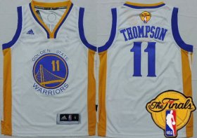 Cheap Youth Golden State Warriors #11 Klay Thompson White 2016 The NBA Finals Patch Jersey