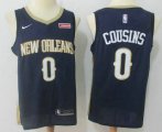 Wholesale Cheap Men's New Orleans Pelicans #0 DeMarcus Cousins New Navy Blue 2017-2018 Nike Swingman zatarains Stitched NBA Jersey