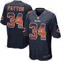 Wholesale Cheap Nike Bears #34 Walter Payton Navy Blue Team Color Men's Stitched NFL Limited Strobe Jersey