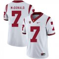 Wholesale Cheap USC Trojans 7 T.J. McDonald II White College Football Jersey