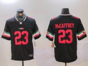 Cheap Men's San Francisco 49ers #23 Christian McCaffrey Black F.U.S.E. Mexico Vapor Limited Stitched Football Jersey