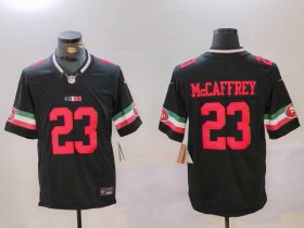 Cheap Men\'s San Francisco 49ers #23 Christian McCaffrey Black F.U.S.E. Mexico Vapor Limited Stitched Football Jersey