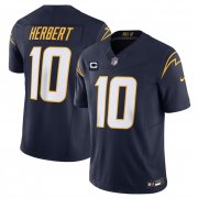 Cheap Men's Los Angeles Chargers #10 Justin Herbert Navy 2024 F.U.S.E. With 4-Star C Patch Vapor Untouchable Limited Stitched Jersey