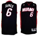 Wholesale Cheap Miami Heats #6 LeBron James Revolution 30 Swingman 2013 Black Jersey