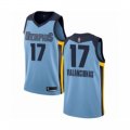 Wholesale Cheap Men's Memphis Grizzlies #17 Jonas Valanciunas Authentic Light Blue Basketball Jersey Statement Edition