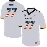 Wholesale Cheap Missouri Tigers 77 Paul Adams White USA Flag Nike College Football Jersey