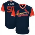 Wholesale Cheap Cardinals #50 Adam Wainwright Navy 