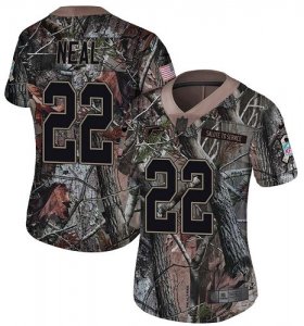 Wholesale Cheap Nike Falcons #22 Keanu Neal Camo Women\'s Stitched NFL Limited Rush Realtree Jersey