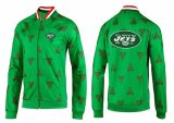 Wholesale Cheap NFL New York Jets Team Logo Jacket Green_1