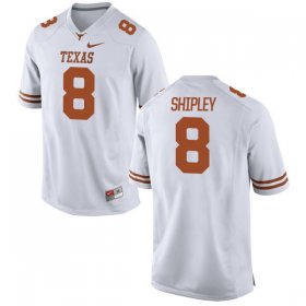 Wholesale Cheap Men\'s Texas Longhorns 8 Jordan Shipley White Nike College Jersey