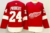 Men's Detroit Red Wings #24 Bob Probert Red 2024-25 Stitched Jersey