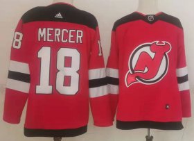 Wholesale Cheap Men\'s New Jersey Devils #18 Dawson Mercer Red Authentic Jersey