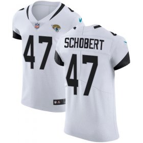 Wholesale Cheap Nike Jaguars #47 Joe Schobert White Men\'s Stitched NFL New Elite Jersey