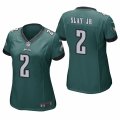 Wholesale Cheap Women's Philadelphia Eagles #2 Darius Slay Jr. Midnight Green Game Nike Jersey