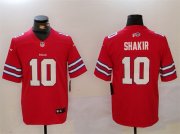 Cheap Men's Buffalo Bills #10 Khalil Shakir Red Vapor Untouchable Limited Stitched Jersey