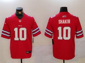 Cheap Men\'s Buffalo Bills #10 Khalil Shakir Red Vapor Untouchable Limited Stitched Jersey