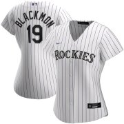 Wholesale Cheap Colorado Rockies #19 Charlie Blackmon Nike Women's Home 2020 MLB Player Jersey White