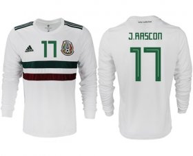 Wholesale Cheap Mexico #17 J.Rascon Away Long Sleeves Soccer Country Jersey