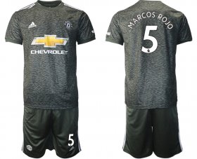 Wholesale Cheap Men 2020-2021 club Manchester United away 5 black Soccer Jerseys