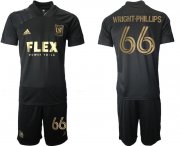 Wholesale Cheap Men 2021-2022 Club Los Angeles FC home black 66 Adidas Soccer Jersey