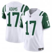 Cheap Men's New York Jets #17 Davante Adams White 2024 Classic Alternate Vapor F.U.S.E. Limited Stitched Football Jersey