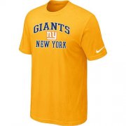 Wholesale Cheap Nike NFL New York Giants Heart & Soul NFL T-Shirt Yellow