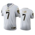 Wholesale Cheap Jacksonville Jaguars #7 Nick Foles Men's Nike White Golden Edition Vapor Limited NFL 100 Jersey