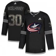 Wholesale Cheap Adidas Blue Jackets #30 Curtis McElhinney Black Authentic Classic Stitched NHL Jersey