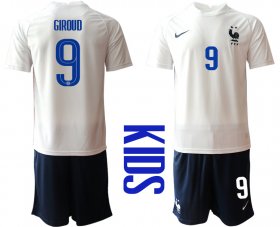 Wholesale Cheap 2021 France away Youth 9 soccer jerseys