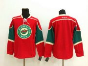 Cheap Men's Minnesota Wild Custom Red Jersey