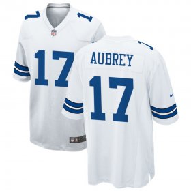 Men\'s Dallas Cowboys #17 Brandon Aubrey Limited white Vapor Untouchable Jersey