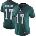 Wholesale Cheap Nike Eagles #17 Alshon Jeffery Midnight Green Team Color Women's Stitched NFL Vapor Untouchable Limited Jersey