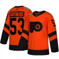 Wholesale Cheap Adidas Flyers #53 Shayne Gostisbehere Orange Authentic 2019 Stadium Series Women's Stitched NHL Jersey