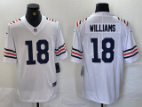 Cheap Men's Chicago Bears #18 Caleb Williams White 2024 Vapor Stitched Nike Alternate Classic Limited Jersey