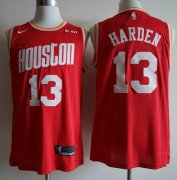 Wholesale Cheap Rockets 13 James Harden Red Nike Retro Swingman Jersey