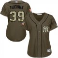 Wholesale Cheap Yankees #39 Mike Tauchman Green Salute to Service Women's Stitched MLB Jersey