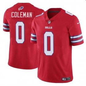 Cheap Men\'s Buffalo Bills #0 Keon Coleman Red 2024 Draft Vapor Untouchable Limited Football Stitched Jersey