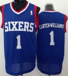 Wholesale Cheap Philadelphia 76ers #1 Michael Carter-Williams Blue Swingman Jersey