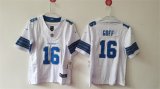 Cheap Youth Detroit Lions #16 Jared Goff White 2024 F.U.S.E. Vapor Limited Stitched Jersey