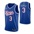 Wholesale Cheap Men's Sacramento Kings #3 Yogi Ferrell Blue 2019-20 Hardwood Classics Jersey