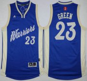 Wholesale Cheap Men's Golden State Warriors #23 Draymond Green Revolution 30 Swingman 2015 Christmas Day Blue Jersey