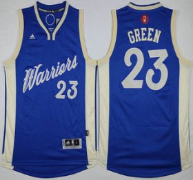 Wholesale Cheap Men\'s Golden State Warriors #23 Draymond Green Revolution 30 Swingman 2015 Christmas Day Blue Jersey