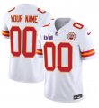 Cheap Men's Kansas City Chiefs Active Player Custom White 2024 F.U.S.E. Super Bowl LVIII Patch Vapor Untouchable Limited Football Stitched Jersey