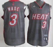 Wholesale Cheap Miami Heat #3 Dwyane Wade Black Rhythm Fashion Jersey