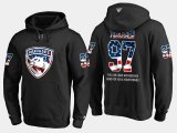 Wholesale Cheap Panthers #97 Esa Tikkanen NHL Banner Wave Usa Flag Black Hoodie