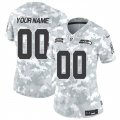 Cheap Women's Seattle Seahawks Active Player Custom 2024 F.U.S.E Arctic Camo Salute To Service Limited Stitched Football Jersey(Run Small)