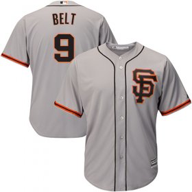 Wholesale Cheap Giants #9 Brandon Belt Grey Road 2 Cool Base Stitched Youth MLB Jersey