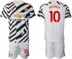 Wholesale Cheap Men 2020-2021 club Manchester united away 10 white Soccer Jerseys