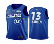 Wholesale Cheap Men's 2021 All-Star #13 James Harden Blue Eastern Conference Stitched NBA Jersey