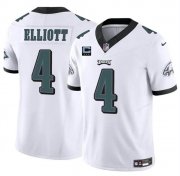 Cheap Men's Philadelphia Eagles #4 Jake Elliott White F.U.S.E With 3-Star C Patch Vapor Untouchable Limited Football Stitched Jersey